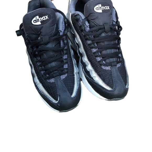 RARE 2018 Nike Air Max 95 Y2K Black Silver Size 6 - Picture 5 of 14